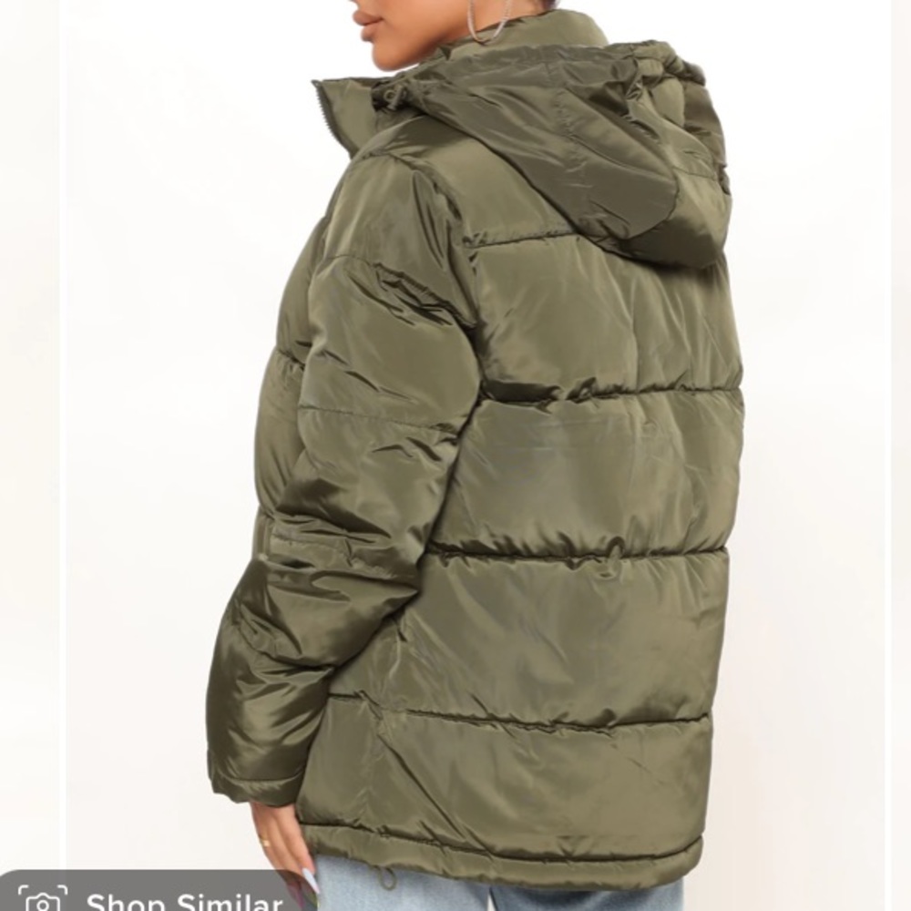 Fashionova green puffer jacket